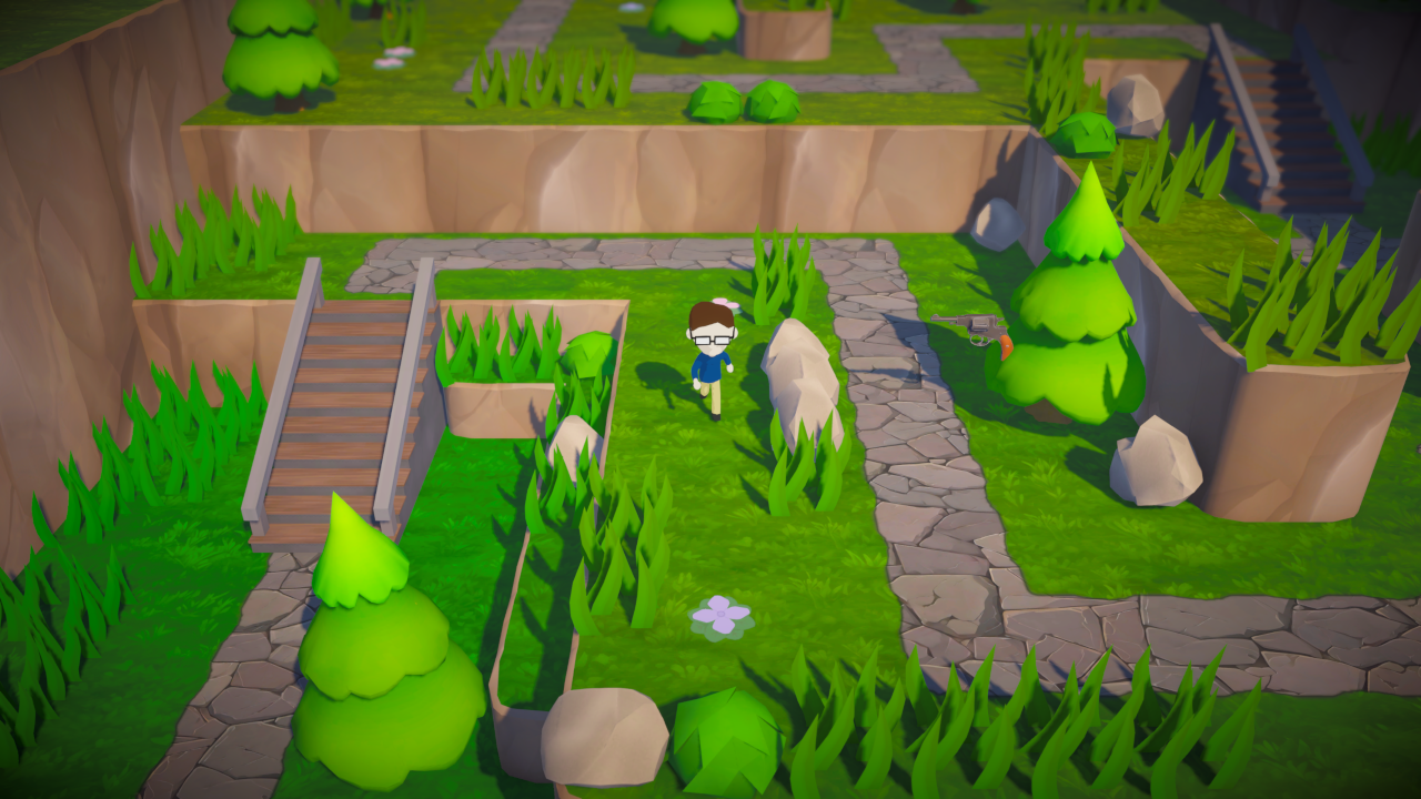 Red-leafed warning zone in Trees Hate You gameplay